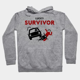 Motorcycle accident lucky survivor Hoodie